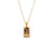 Fashion Square Stainless Steel Plating Inlay Zircon Pendant Necklace 1 Piece