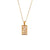 Fashion Square Stainless Steel Plating Inlay Zircon Pendant Necklace 1 Piece