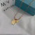 Fashion Square Water Droplets Flower Stainless Steel Titanium Steel Plating Inlay Shell Pendant Necklace 1 Piece