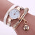 Fashion Stainless Steel Pu Leather Alloy Women's Watches