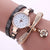 Fashion Stainless Steel Pu Leather Alloy Women's Watches