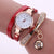 Fashion Stainless Steel Pu Leather Alloy Women's Watches