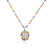 Fashion Stainless Steel Virgin Pendent Colorful Glass Beads Necklace Wholesale