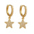 Fashion Star Brass Gem Earrings