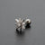 Fashion Star Heart Shape Copper Plating Inlay Zircon Ear Studs 1 Piece