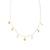 Fashion Star Moon Freshwater Pearl Tassel Clavicle Necklace