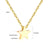 Fashion Star Moon Heart Shape Stainless Steel Pendant Necklace 1 Piece