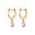 Fashion Star Moon Pendant Copper Inlaid Zircon Earrings