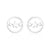 Fashion Star Moon Tree Stainless Steel Plating Hollow Out Ear Studs 1 Pair