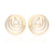 Fashion Star Moon Tree Stainless Steel Plating Hollow Out Ear Studs 1 Pair