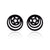 Fashion Star Moon Tree Stainless Steel Plating Hollow Out Ear Studs 1 Pair