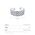 Fashion Star Sterling Silver Inlay Zircon Ear Studs 1 Piece