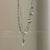 Fashion Star Titanium Steel Plating Opal Necklace 1 Piece