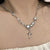 Fashion Star Titanium Steel Plating Opal Necklace 1 Piece