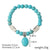 Fashion Starfish Butterfly Turquoise Beaded Women's Bracelets 1 Piece