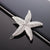 Fashion Starfish Metal Inlay Rhinestones Hair Clip 1 Piece