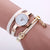 Fashion Strap Casual Three-circle Winding Bracelet Ladies Quartz Fashion Watch