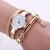 Fashion Strap Casual Three-circle Winding Bracelet Ladies Quartz Fashion Watch Wholesale