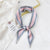 Fashion Streamer Printing Bow Silk Scarf Wholesale