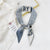 Fashion Streamer Printing Bow Silk Scarf Wholesale