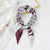 Fashion Streamer Printing Bow Silk Scarf Wholesale