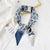 Fashion Streamer Printing Bow Silk Scarf Wholesale