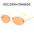 Fashion Streetwear Solid Color Ac Oval Frame Frameless Women's Sunglasses