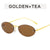 Fashion Streetwear Solid Color Ac Oval Frame Frameless Women's Sunglasses