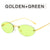 Fashion Streetwear Solid Color Ac Oval Frame Frameless Women's Sunglasses