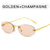 Fashion Streetwear Solid Color Ac Oval Frame Frameless Women's Sunglasses