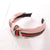 Fashion Stripe Ribbon Headband Knotted Simple Wide Edge Wild Head Buckle Hairpin