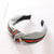 Fashion Stripe Ribbon Headband Knotted Simple Wide Edge Wild Head Buckle Hairpin