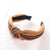 Fashion Stripe Ribbon Headband Knotted Simple Wide Edge Wild Head Buckle Hairpin