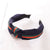 Fashion Stripe Ribbon Headband Knotted Simple Wide Edge Wild Head Buckle Hairpin