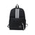 Fashion Stripe Solid Color Square Zipper Backpack