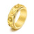 Fashion Sun Moon Titanium Steel Plating Rings