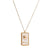 Fashion Sun Rose Stainless Steel Enamel Plating Inlay Zircon Gold Plated Pendant Necklace