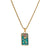 Fashion Sun Rose Stainless Steel Enamel Plating Inlay Zircon Gold Plated Pendant Necklace