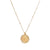 Fashion Sun Rose Stainless Steel Enamel Plating Inlay Zircon Gold Plated Pendant Necklace