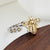 Fashion Sunflower Bee Butterfly Copper Inlay Zircon Rings