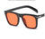 Fashion Sunglasses Simple Square Frame Solid Color Men's Sunglasses