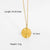 Fashion Sunshine Disc Pendant 18k Stainless Steel Necklace