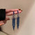 Fashion Tassel Copper Inlay Rhinestones Drop Earrings 1 Pair