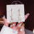 Fashion Tassel Heart Shape Bow Knot Imitation Pearl Copper Inlay Rhinestones Drop Earrings 1 Pair