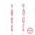 Fashion Tassel Sterling Silver Plating Chain Inlay Zircon Drop Earrings 1 Pair