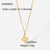 Fashion Geometric Stainless Steel Titanium Steel Plating Pendant Necklace