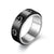 Fashion Titanium Steel Turning Ring Male European And American Carved Ring