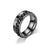 Fashion Titanium Steel Turning Ring Male European And American Carved Ring