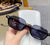 Fashion Transparent Ac Square Patchwork Full Frame Women's Sunglasses