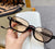 Fashion Transparent Ac Square Patchwork Full Frame Women's Sunglasses